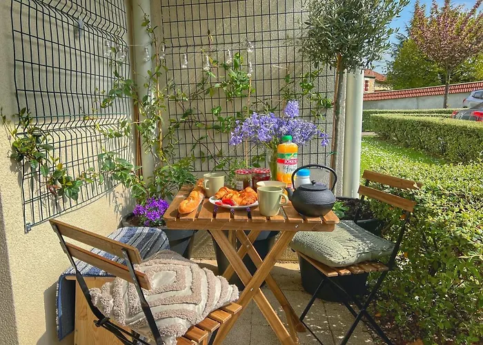 La Voulzie Appartement - Proche Centre Avec Parking Prive